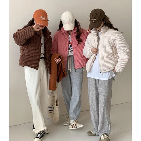 Corduroy Puffer Jacket